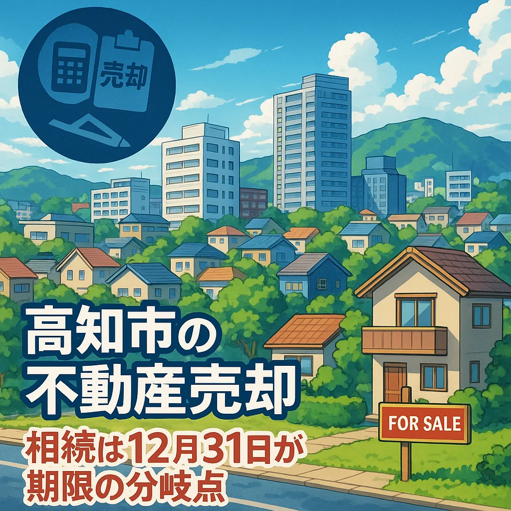 高知市の不動産売却 相続は12月31日が期限の分岐点