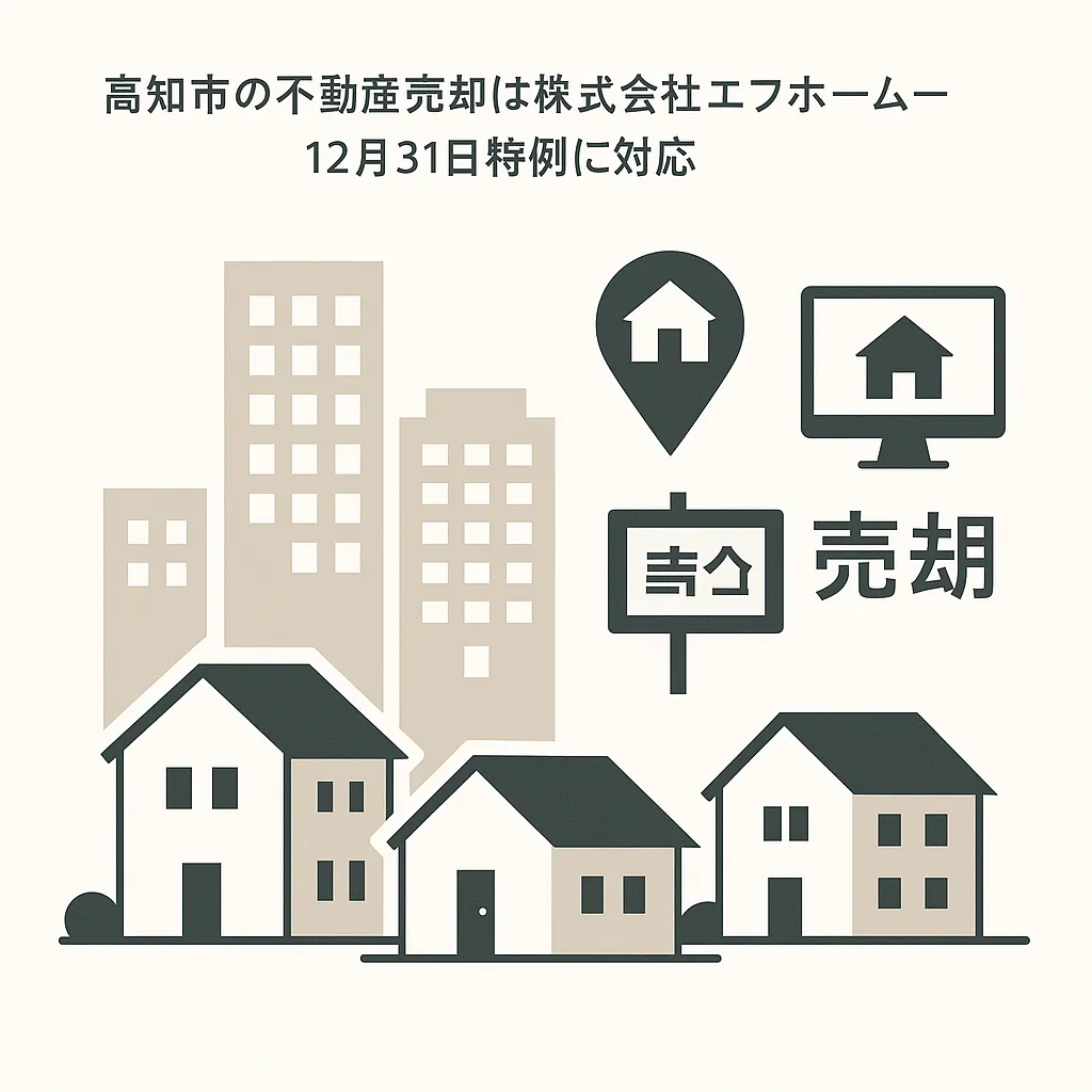高知市の不動産売却は株式会社エフホーム—12月31日特例に対応