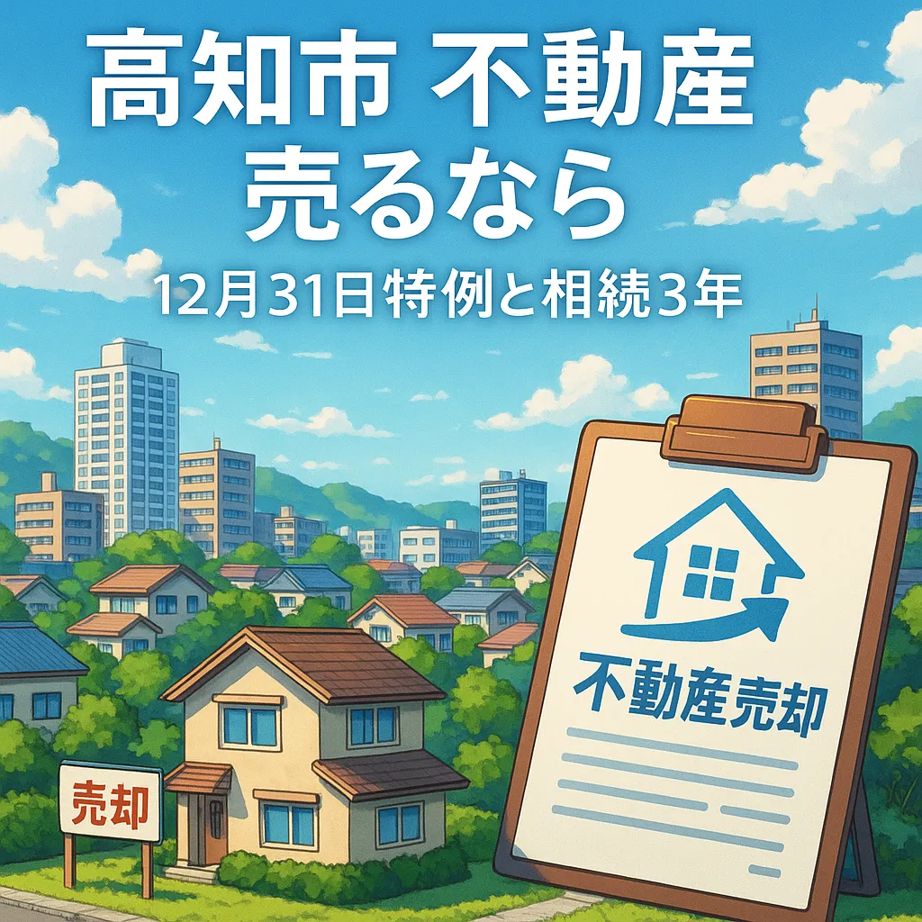 高知市 不動産 売るなら：12月31日特例と相続3年